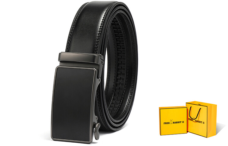 

Мужской кожаный ремень Free Rabbitⅱ, Черный + подарочная коробка ограниченного выпуска