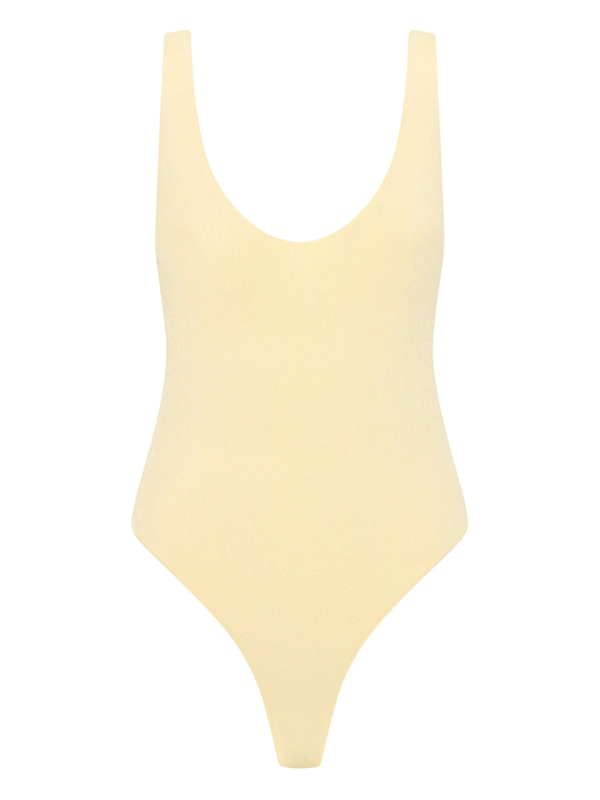 

Боди Arial в рубчик с U-образным вырезом Rebecca Vallance, кремовый