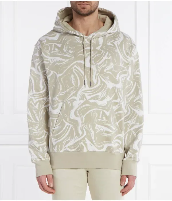 Толстовка We_Ocean regular fit Boss Orange, бежевый
