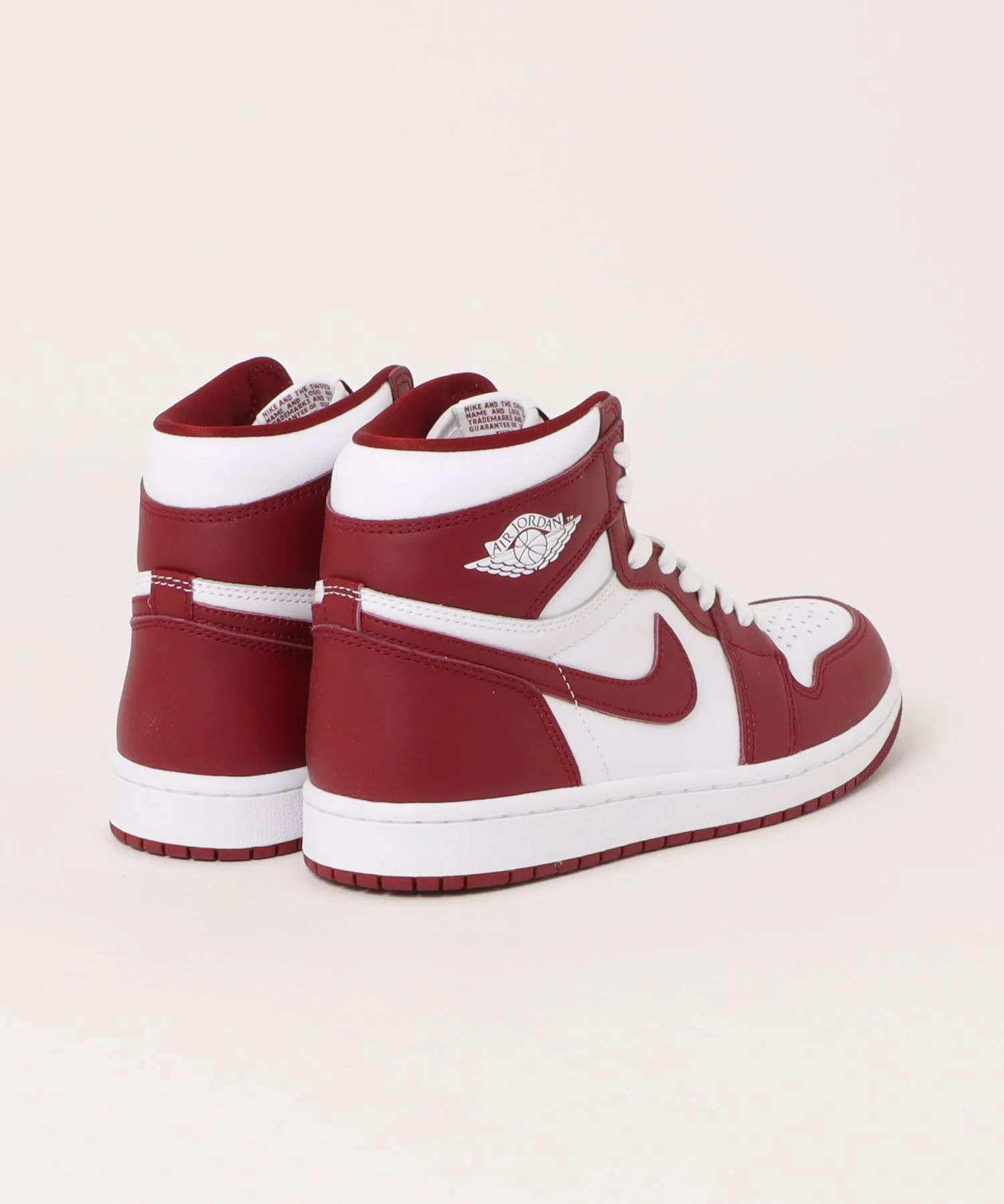 Мужские кроссовки Air Jordan 1 Retro High OG JORDAN BRAND красные — фото 2