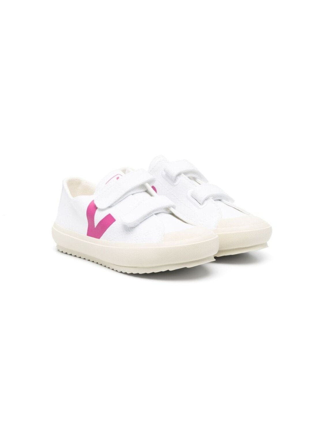 

VEJA Kids кеды на липучках с логотипом, белый