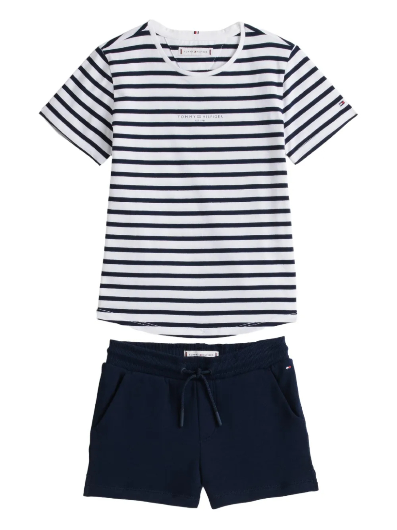 

Комплект из полосатых шорт Tommy Hilfiger Junior, синий