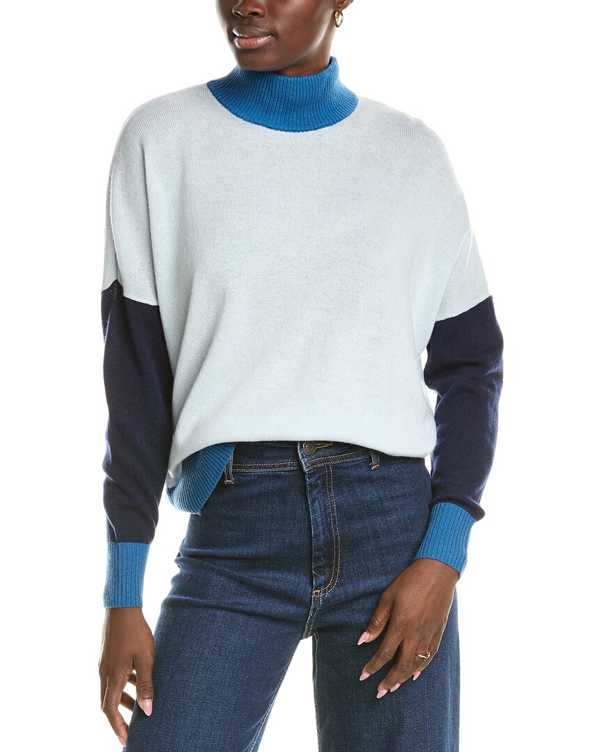 

Джемпер Brodie Cashmere Wool & Cashmere-Blend Color Block, синий