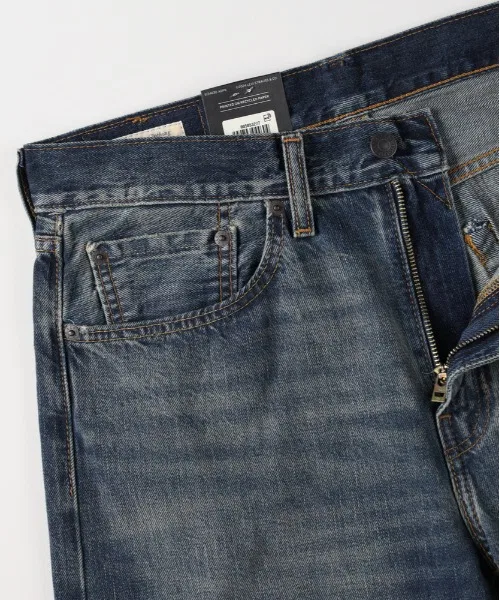 【Levi's】505 Обычные джинсы (с застежкой-молнией / цвет индиго / традиционный стиль) — фото 3