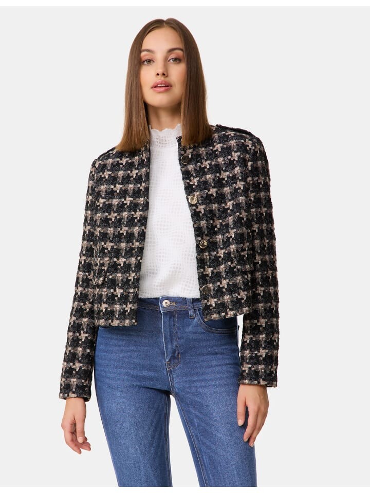 

Джинсовая куртка TAIFUN Jeans + Gewebe, цвет schwarz gemustert