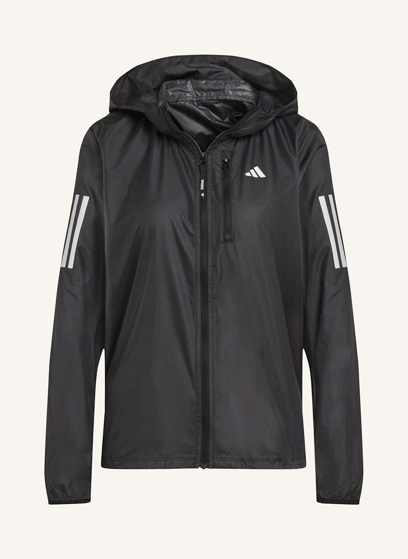 

Куртка для бега, владей бегом Adidas, черный