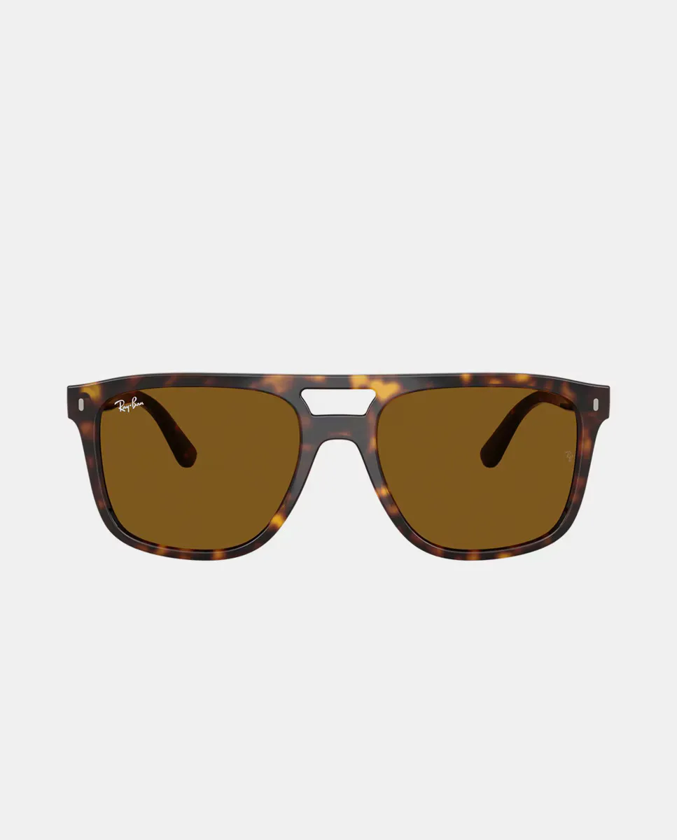 

Солнцезащитные очки унисекс в квадратной оправе зеленого цвета Ray-Ban, коричневый