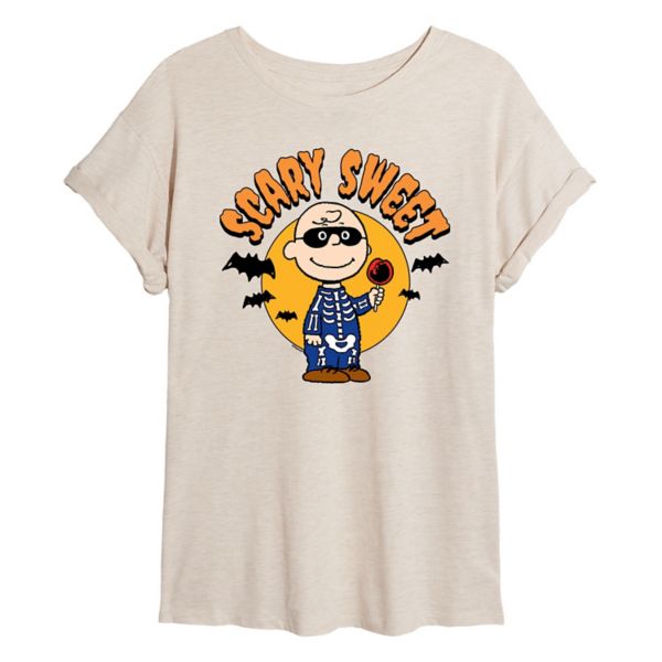 

Пугающе сладкая худи на Хэллоуин с Чарли Брауном и арахисом для подростков Licensed Character, бежевый