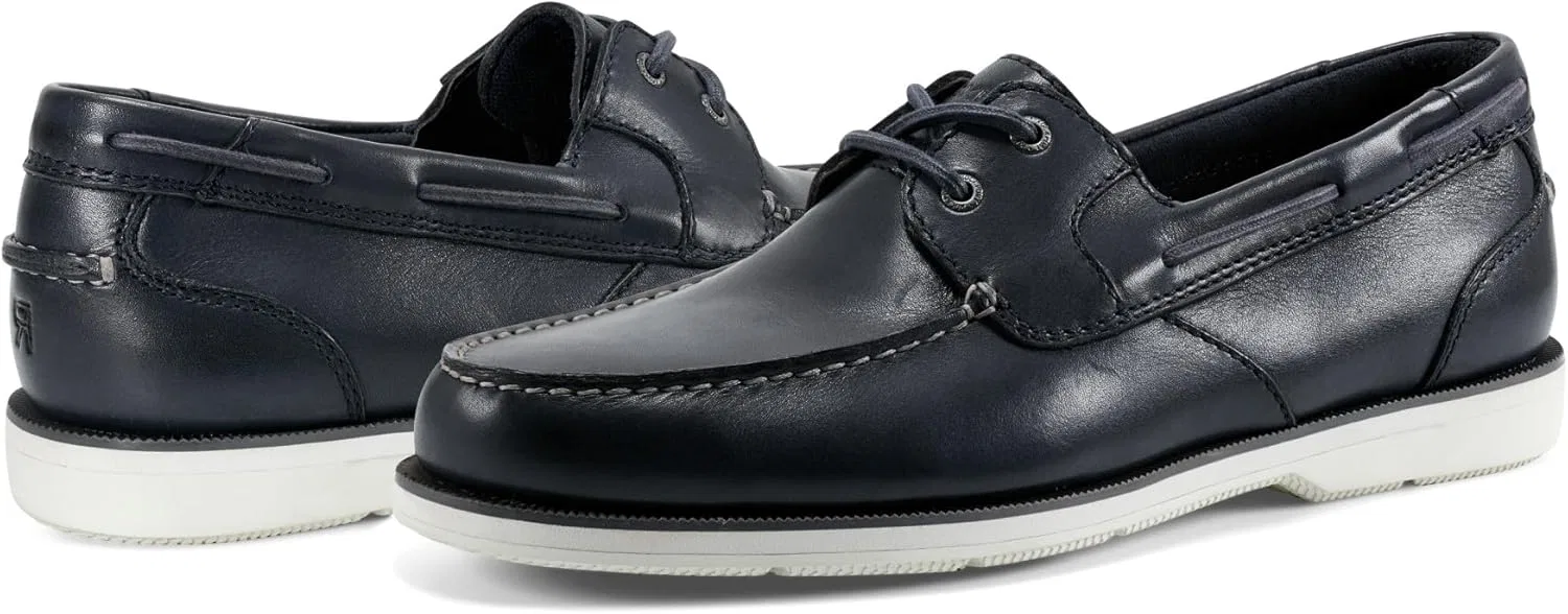 Мужские лодочные туфли Rockport Ports of Call Perth, Dark Blue Leather — фото 4
