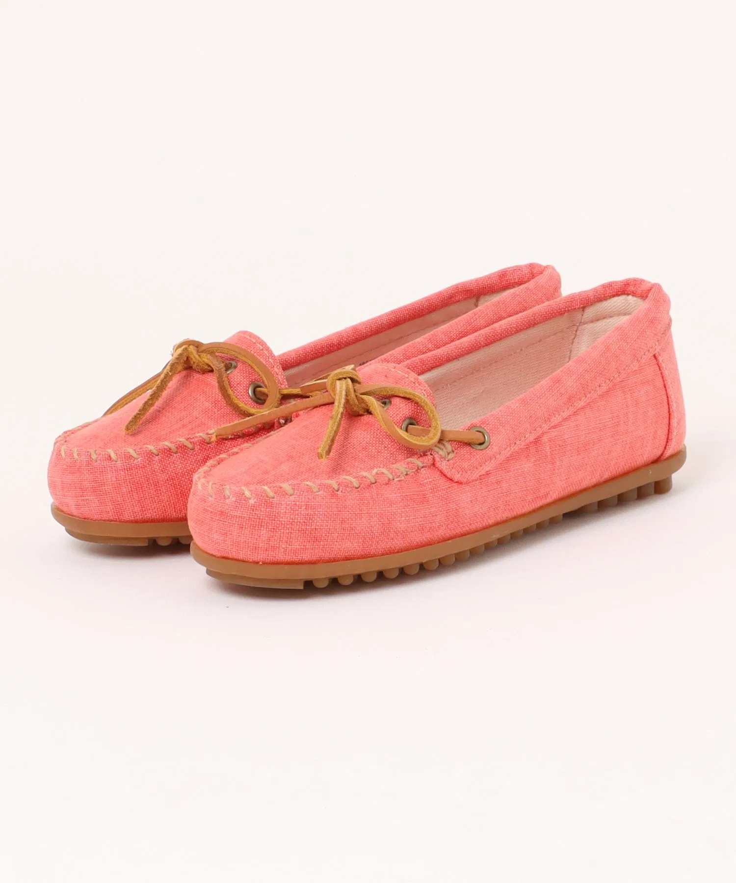 Женские мокасины Minnetonka CANVAS MOC розовые