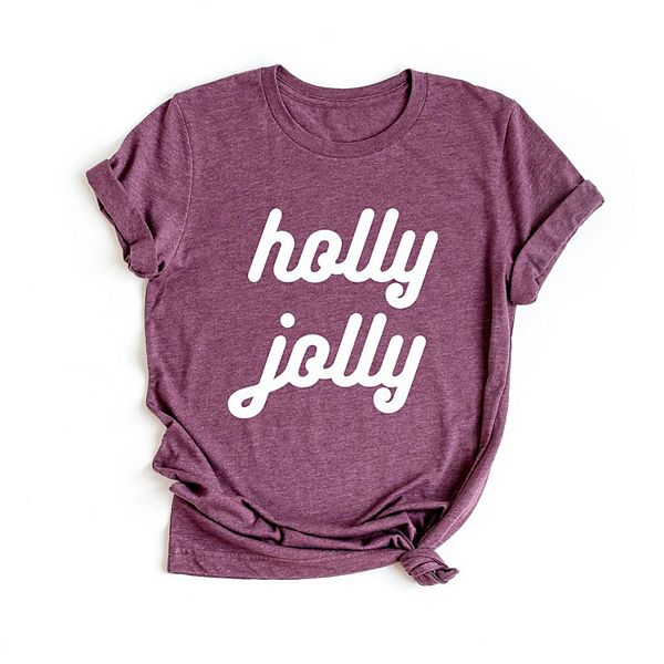 

Футболка с принтом Holly Jolly Bold Cursive Simply Sage Market, Plum, Зеленый, Футболка с принтом Holly Jolly Bold Cursive Simply Sage Market, Plum