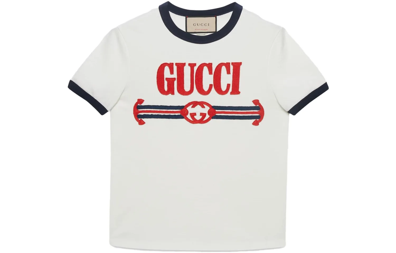 Футболка GUCCI SS23 Regular женская, классический крой, Ecru