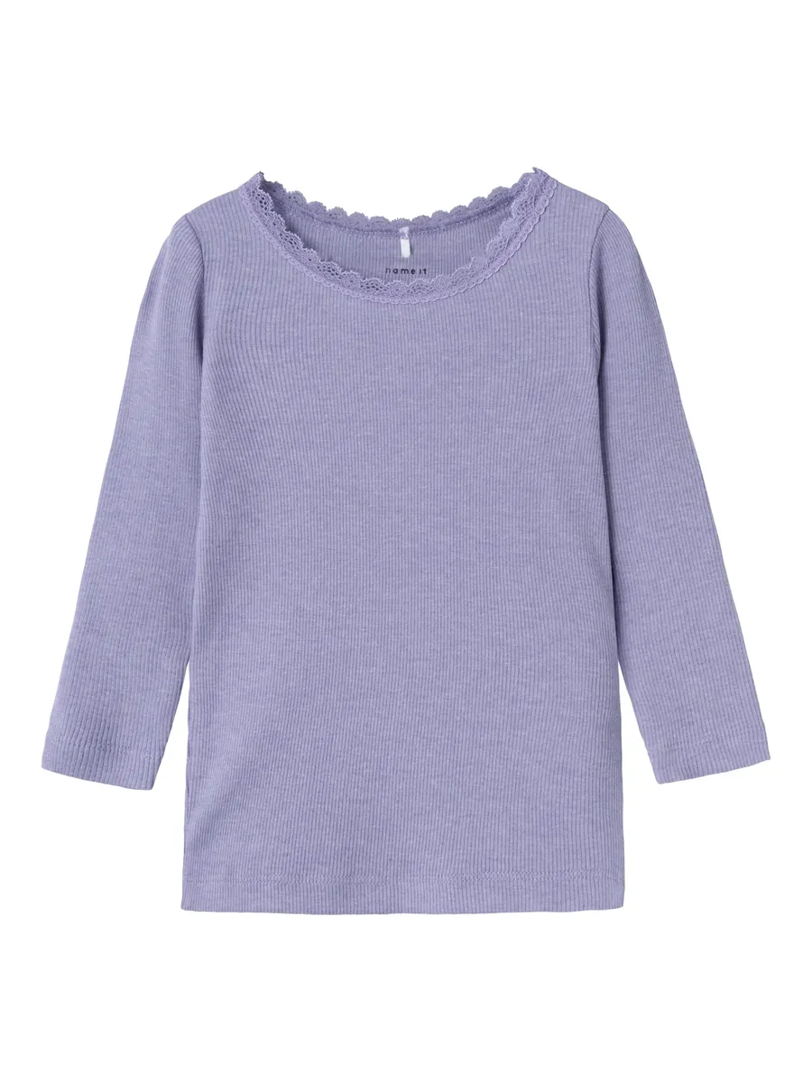 

Рубашка с длинными рукавами Name It "NMFKAB LS TOP NOOS", цвет Heirloom Lilac Detail:Melange