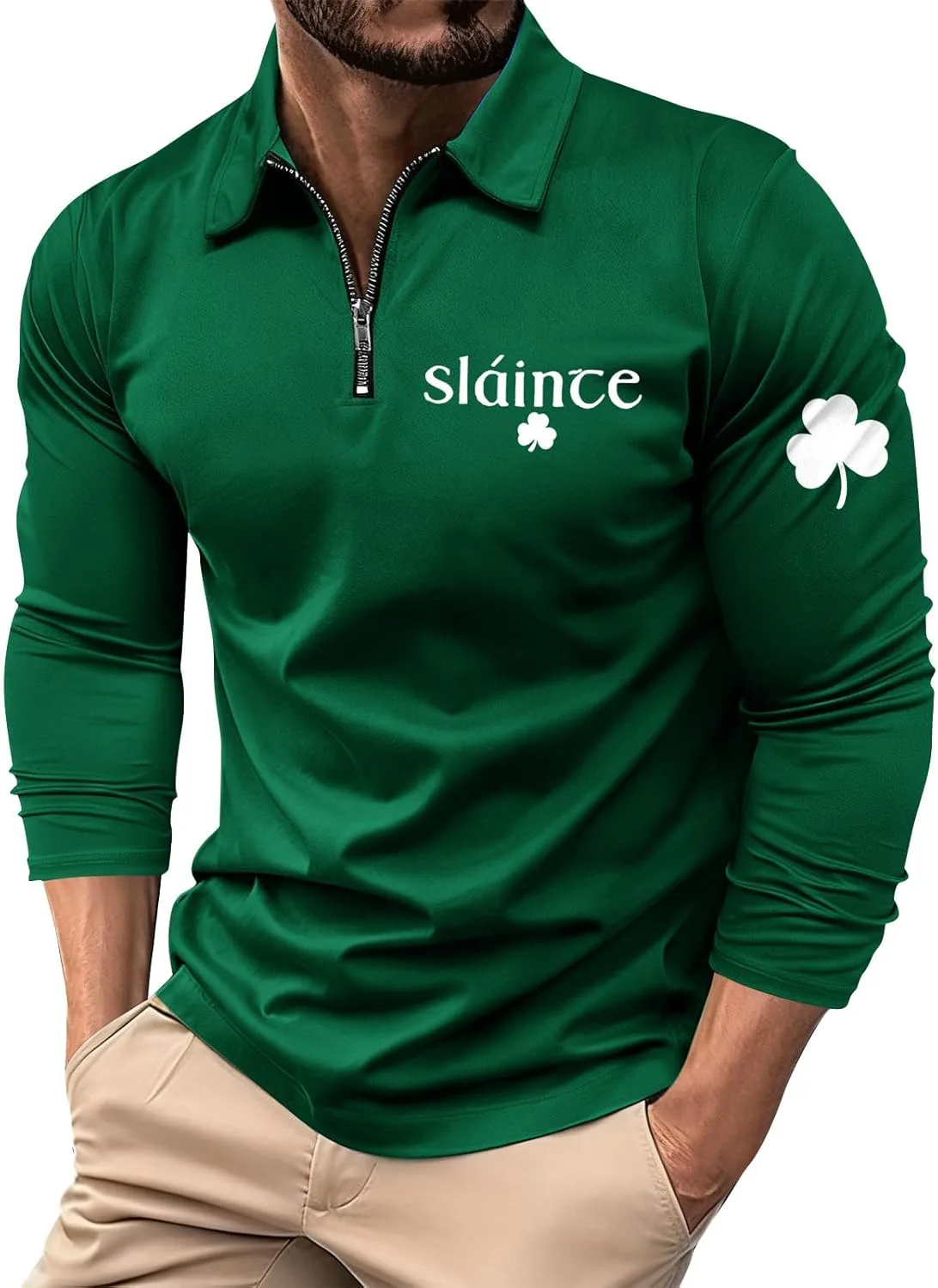 

Футболка мужская с коротким рукавом Saint Patricks Day с принтом FlekmanArt