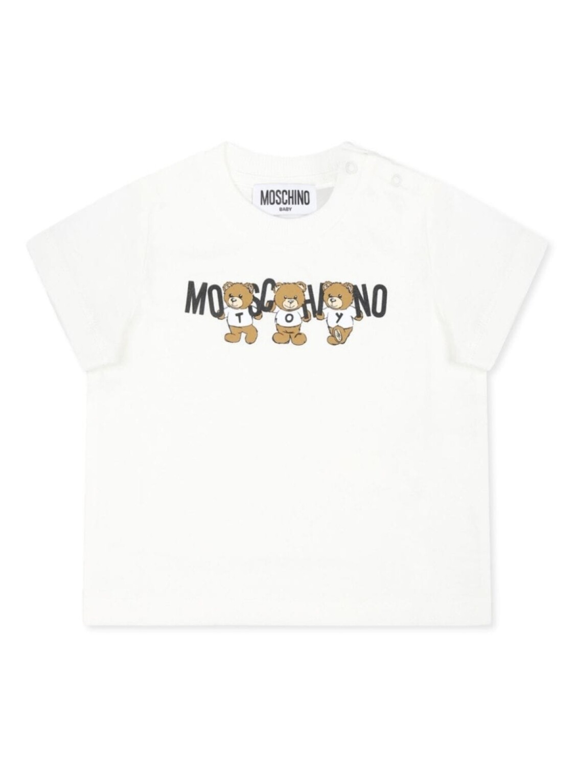 

Moschino Kids футболка из хлопка с принтом «Тедди», белый