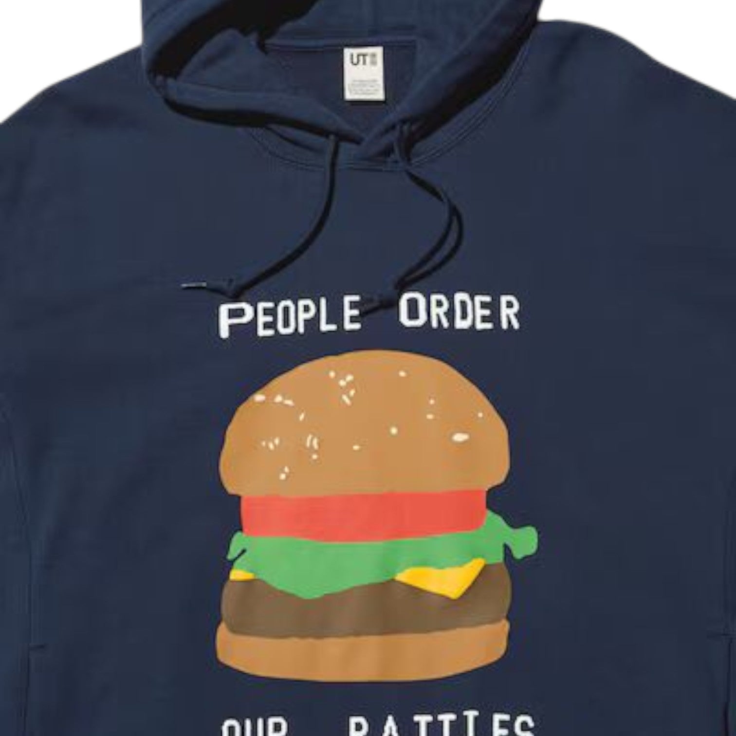 Худи UNIQLO x Cactus Plant Flea Market Spongebob Squarepants Hoodie 'Navy' — фото 3