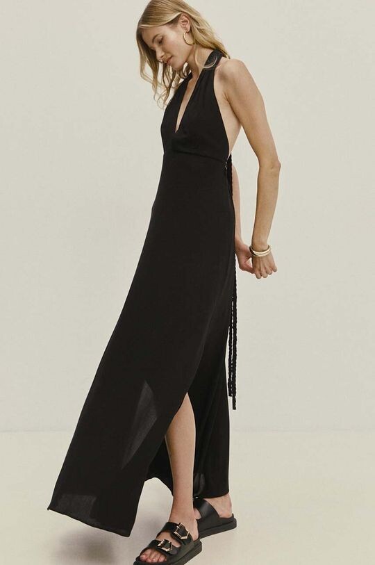 

Хлопковое платье Answear Lab, черный