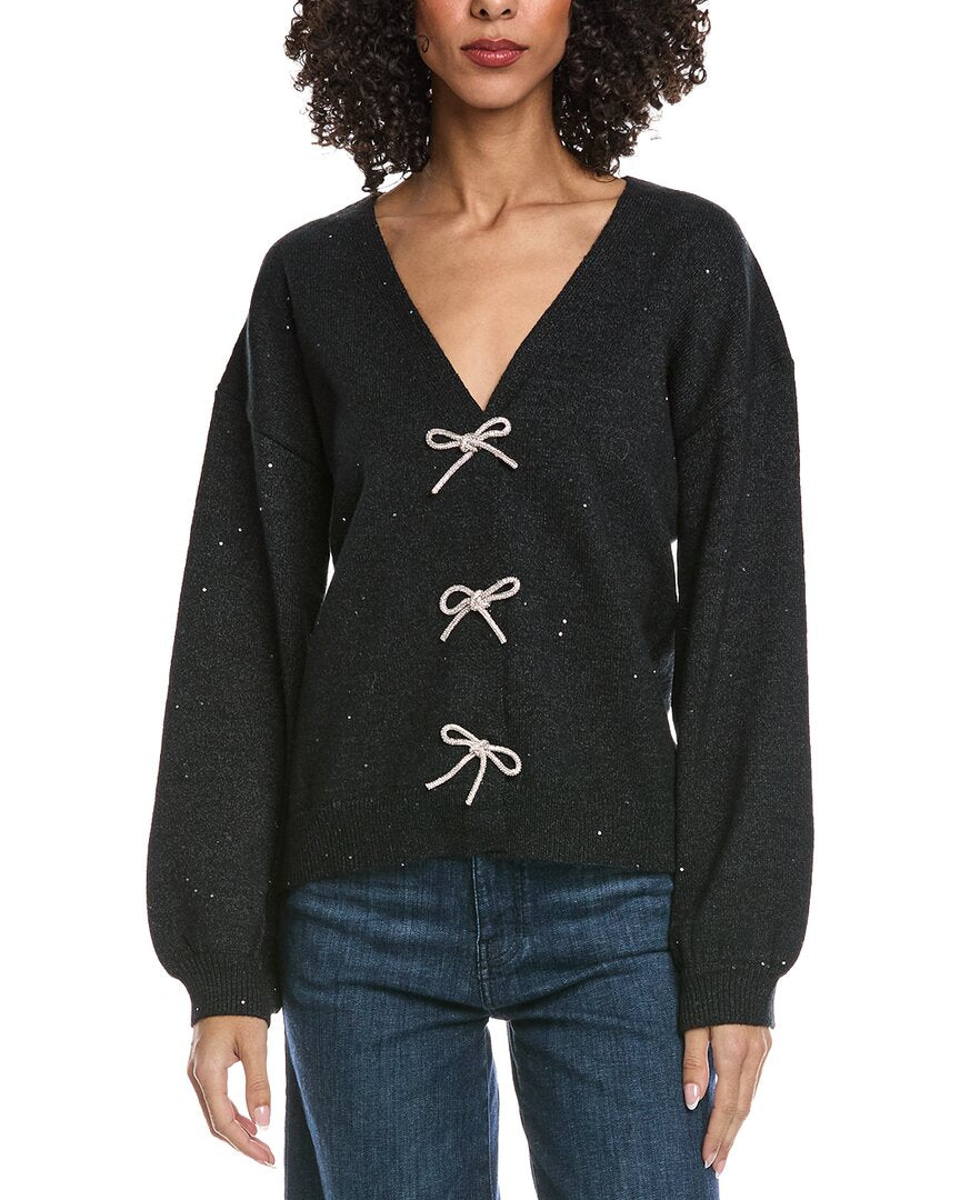 

Кардиган FATE, выполненный в смешанной технике, черный