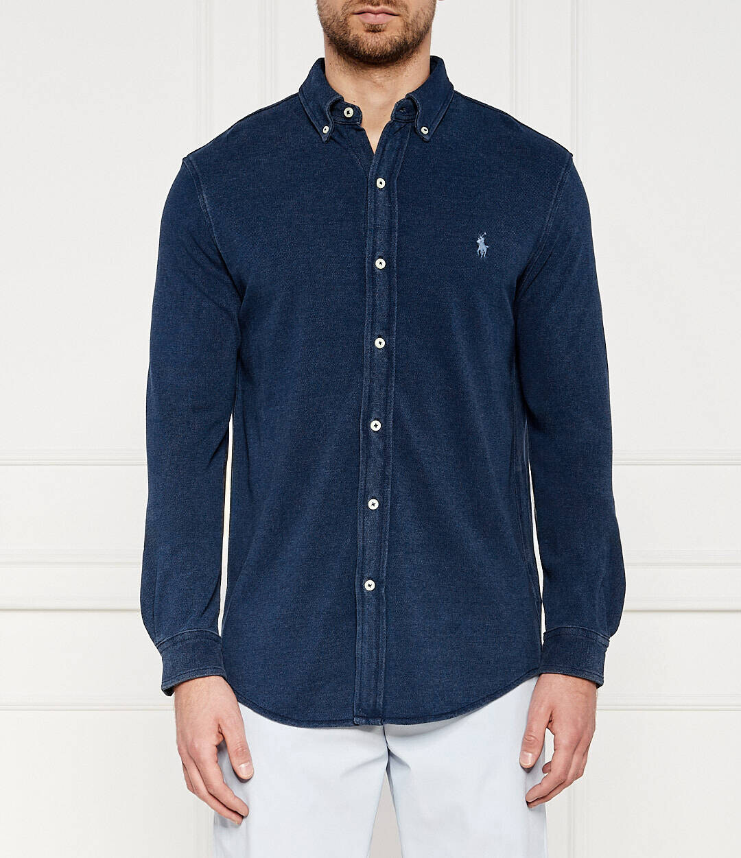 

Рубашка POLO RALPH LAUREN Regular Fit basic mesh, цвет mare