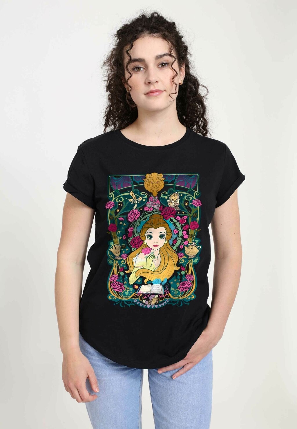 

Футболка с принтом BEAUTY & THE BEAST BELLE VEAU Disney, черный