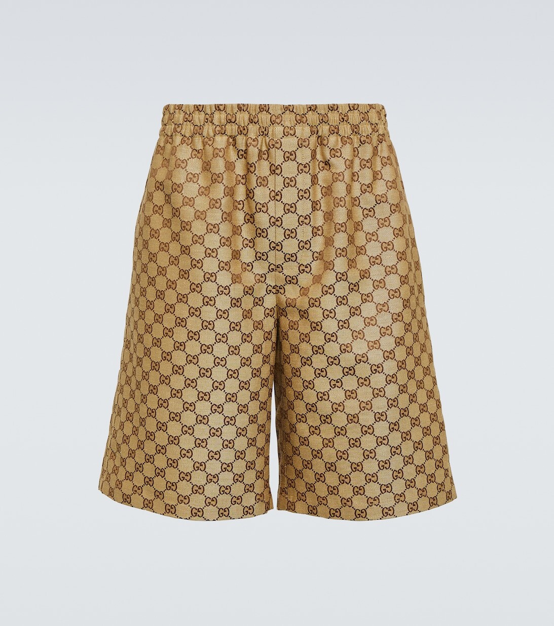 

Шорты с логотипом GG Gucci, бежевый