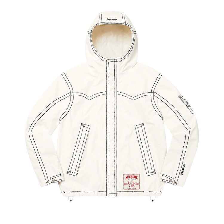 

Куртка Supreme x True Religion GORE-TEX Shell Jacket Natural, белый