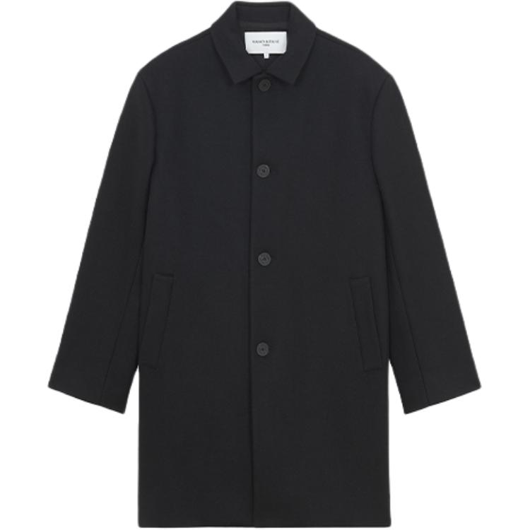

Maison Kitsune Черное мужское пальто, Black