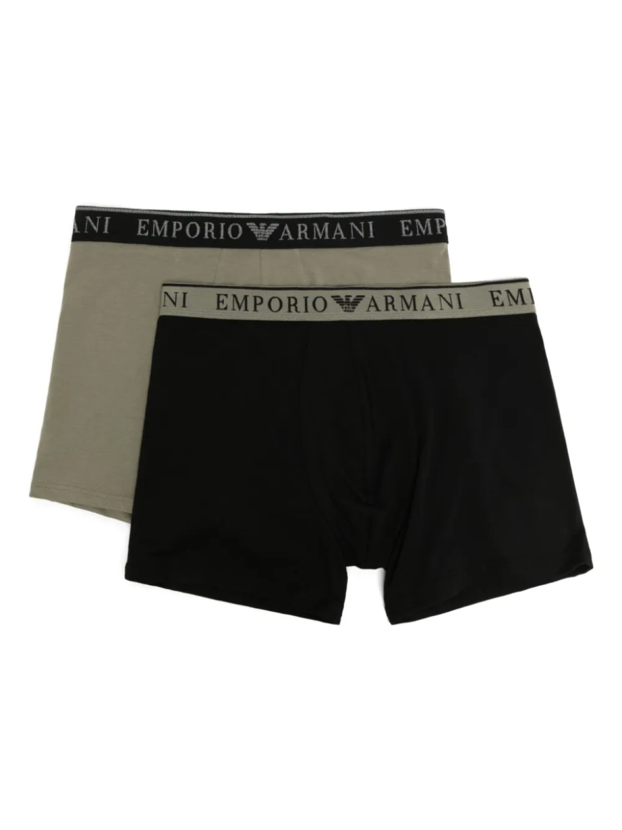 

Боксеры с логотипом на поясе (упаковка из 2 шт.) Emporio Armani, нейтральный