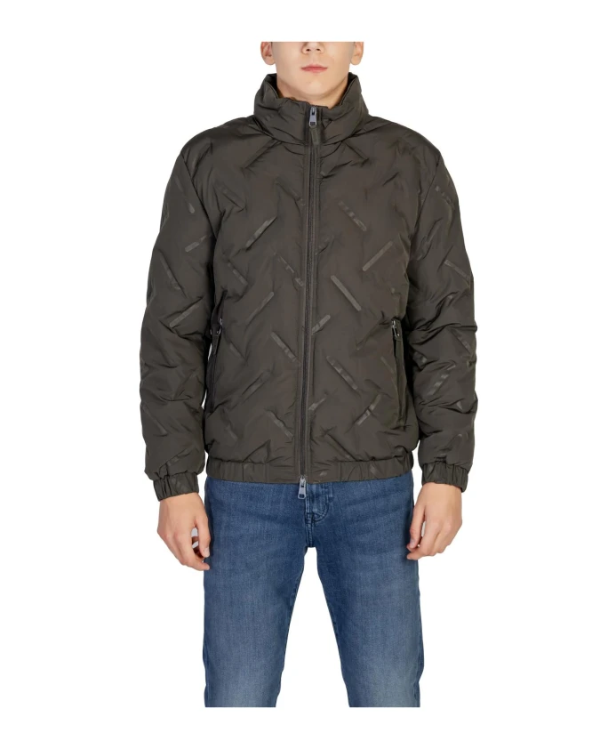 

Зеленая стеганая куртка с геометрическим узором Antony Morato, зеленый