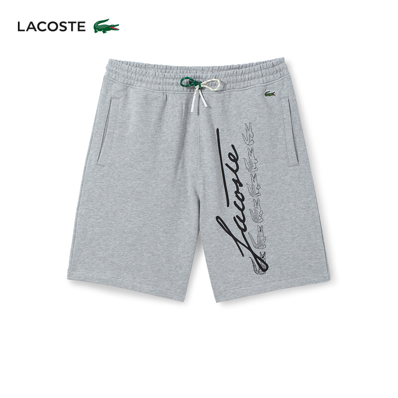 

Шорты мужские Lacoste с принтом, серый