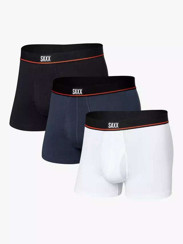 

Трусы SAXX Non Stop Relaxed Fit 3 шт, цвет black/navy/white