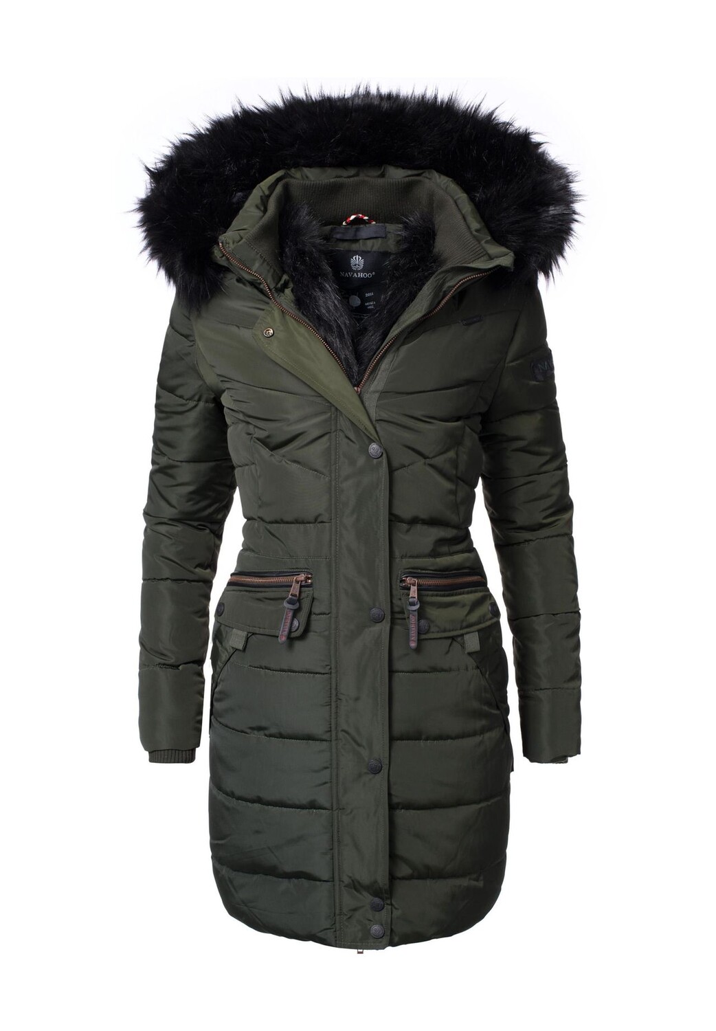 

Стеганое пальто Паула NAVAHOO, оливковый