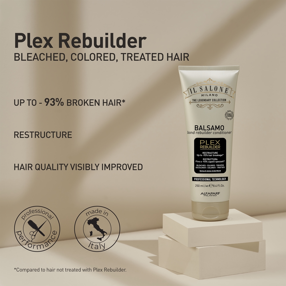 Il salone milano plex rebuilder Conditioner for bleached, coloured and chemical treated hair Alfaparf Milano, 250 мл — фото 2