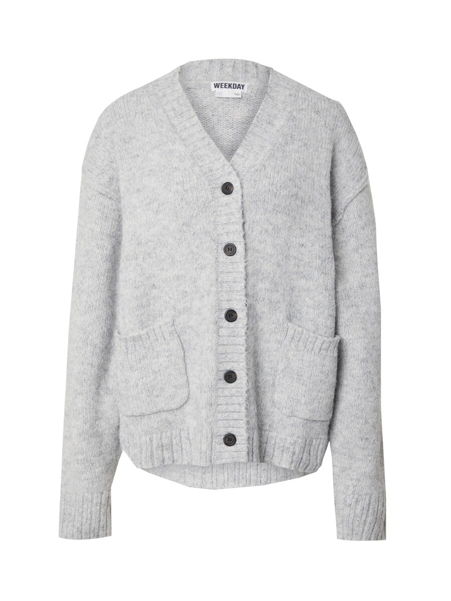 

Вязаный кардиган WEEKDAY Pearl, Light grey