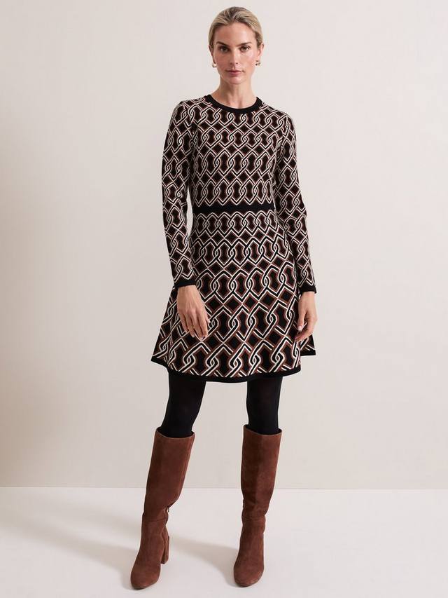 

Платье-качели джози Phase Eight, черный/разноцветный