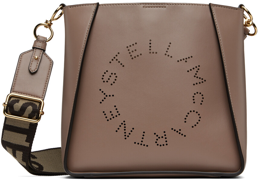 

Сумка через плечо с логотипом Taupe Stella McCartney