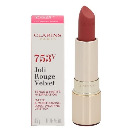 Губная помада Joli Rouge Velvet 753V Розовый имбирь, Clarins