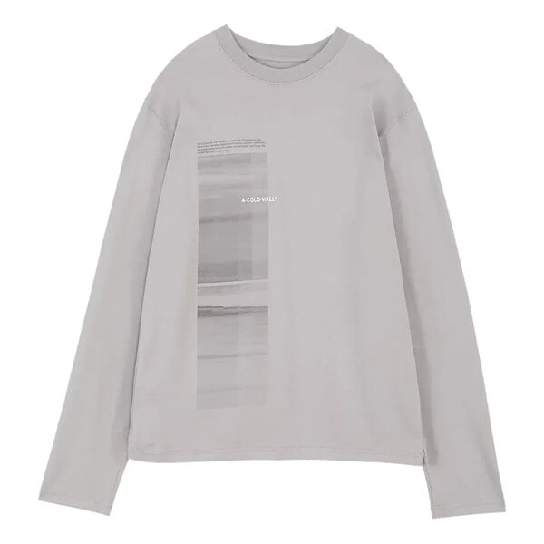 

Футболка diffusion graphic long shirt tee 'mid grey' A-Cold-Wall*, серый