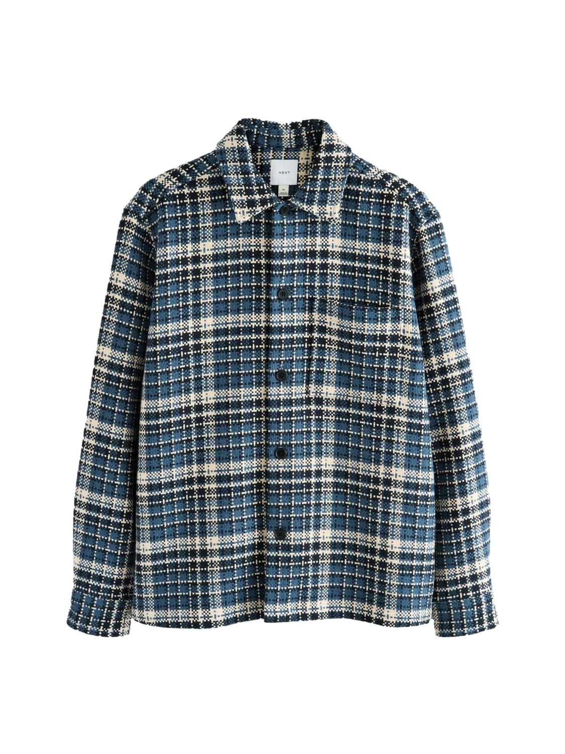 Next Рубашка на пуговицах индиго Regular fit