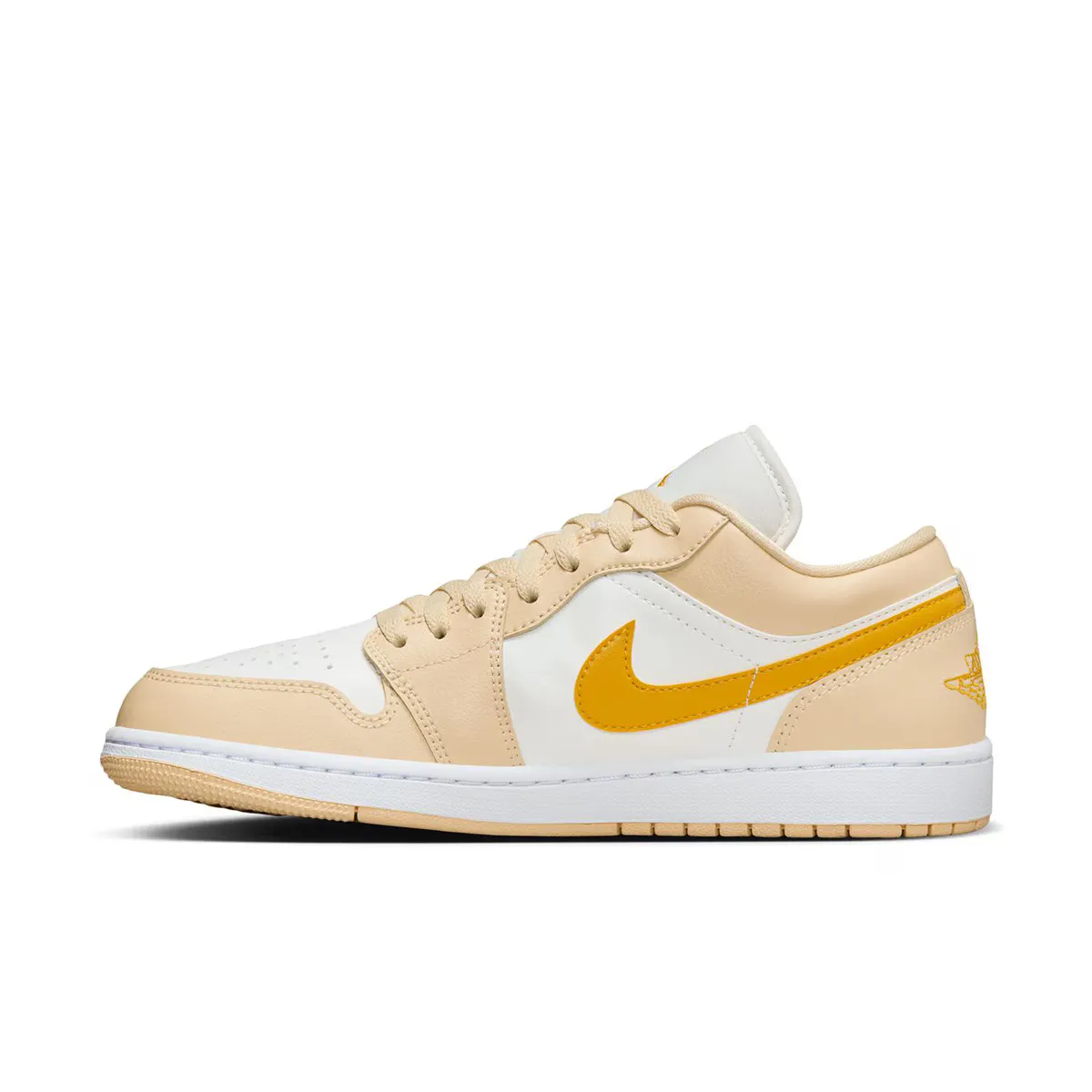 Женские баскетбольные кроссовки Air Jordan 1 Low Jordan, белый/бежевый — фото 4