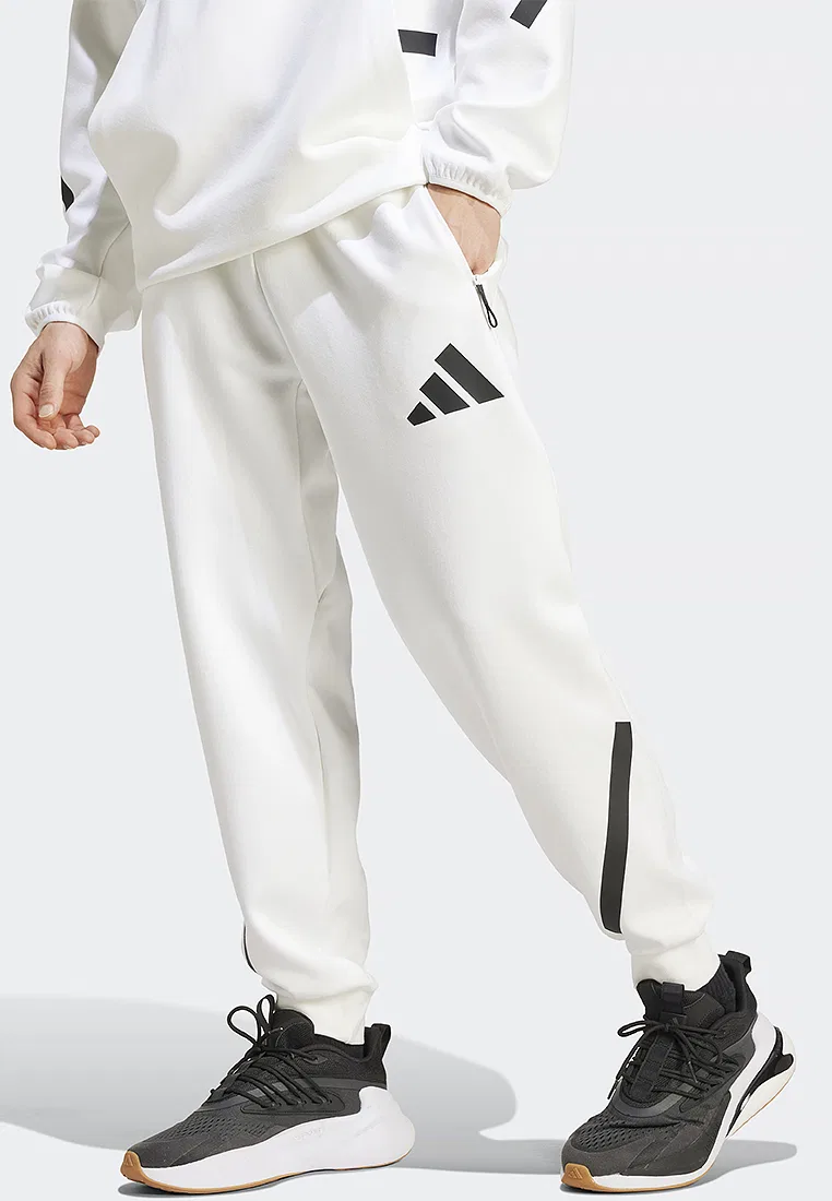 Тренировочные брюки, Z.N.E., Adidas, белый