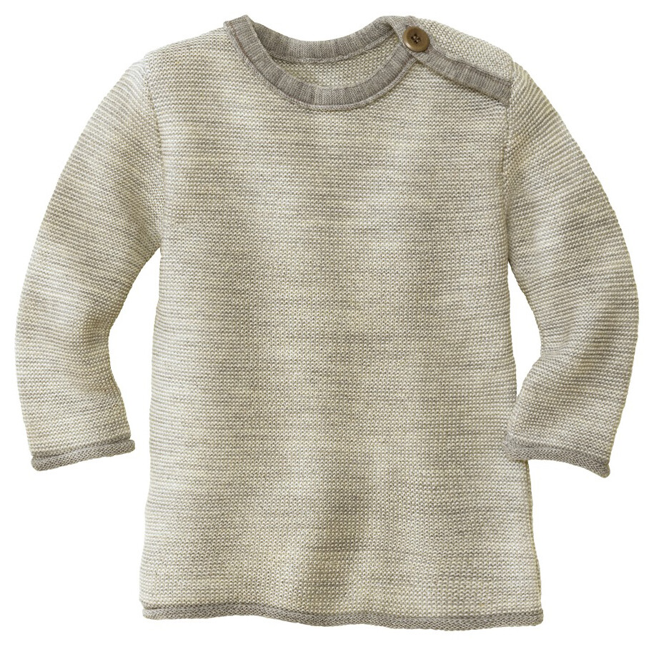 

Свитер из мериноса Disana Kid's Melange Pullover, цвет Grau/Natur