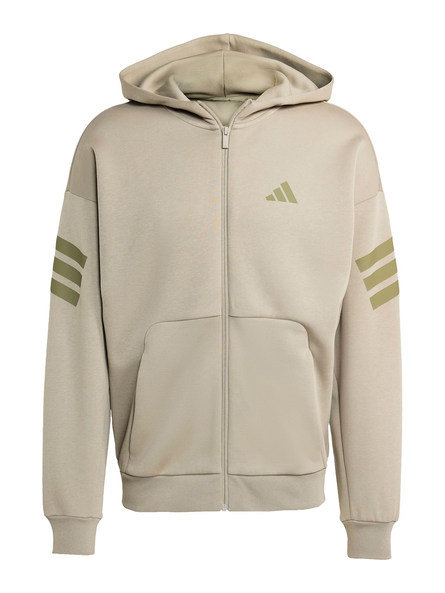 

Спортивная толстовка с капюшоном на молнии ADIDAS SPORTSWEAR FI, хаки/оливковый