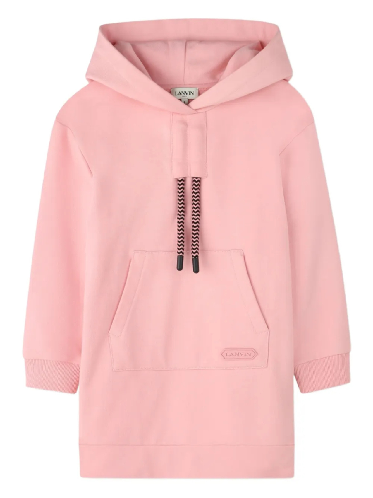 

Платье с капюшоном и карманами-мешочками Lanvin Enfant, розовый