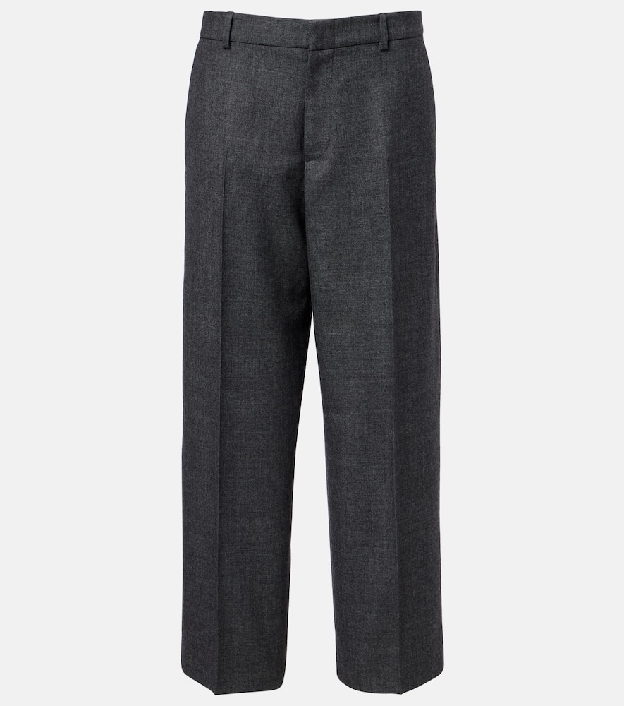 

Шерстяные прямые брюки Gucci, Medium Grey