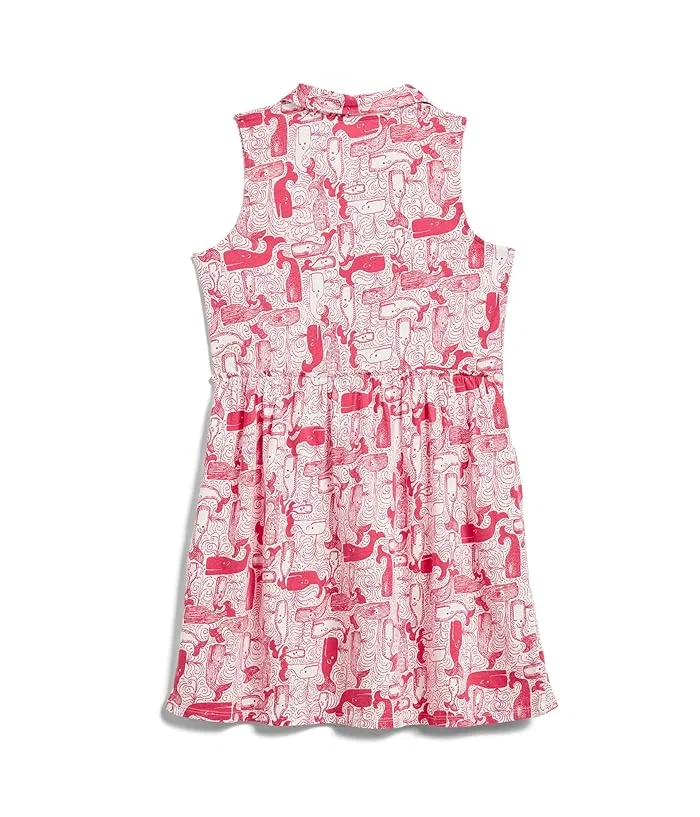 Платье Mini Arley хлопок Lilly Pulitzer Kids, Cherry Blossom Pink Lil Chicken Check — фото 2