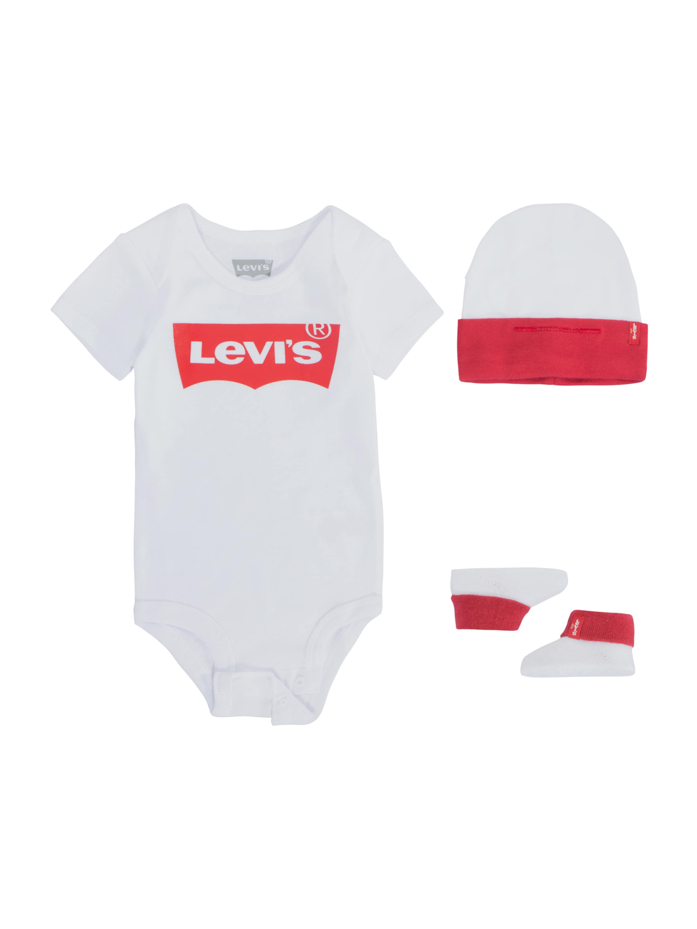 

Levi's Kids Комплект для малыша 'Classic Batwing Infant 3pc Set' в белом цвете