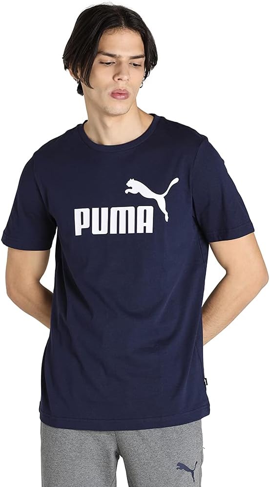 

Мужская повседневная футболка Puma 586666 с коротким рукавом и логотипом ESS