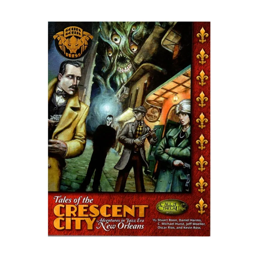 

Tales of the Crescent City - Adventures in Jazz Era New Orleans, Call of Cthulhu - Adventures & Modules (Golden Goblin Press), мягкая обложка
