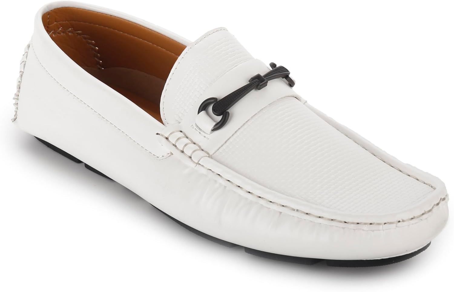 

Мужские обувь Aston Marc Mens Bit Comfort, стильные лоферы без шнурков для повседневной и повседневной носки, размеры 8-12, белый